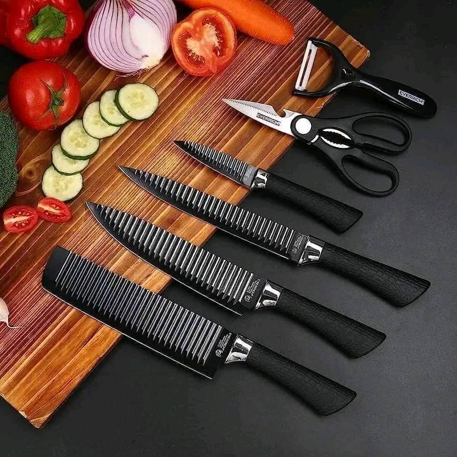 Zepter Stainless Steel 6 Pcs Kitchen Knife Set